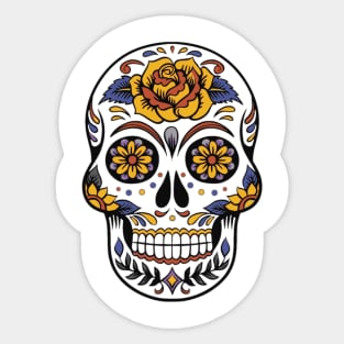 flower skull Sticker